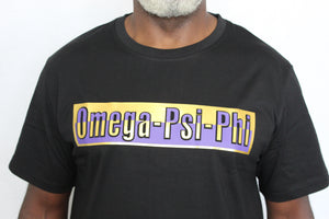 Tee Shirt - Purple and Gold Embossed